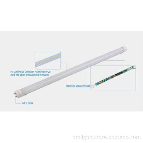 DLC 4ft 18 Watt T8 LED Tube light , SMD2835 5000K LED Tubes